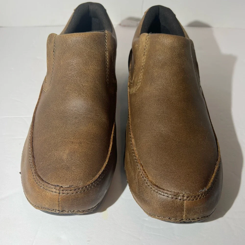 Ropers‎ Brown Leather slip on loafer mules size mens size 8.5
